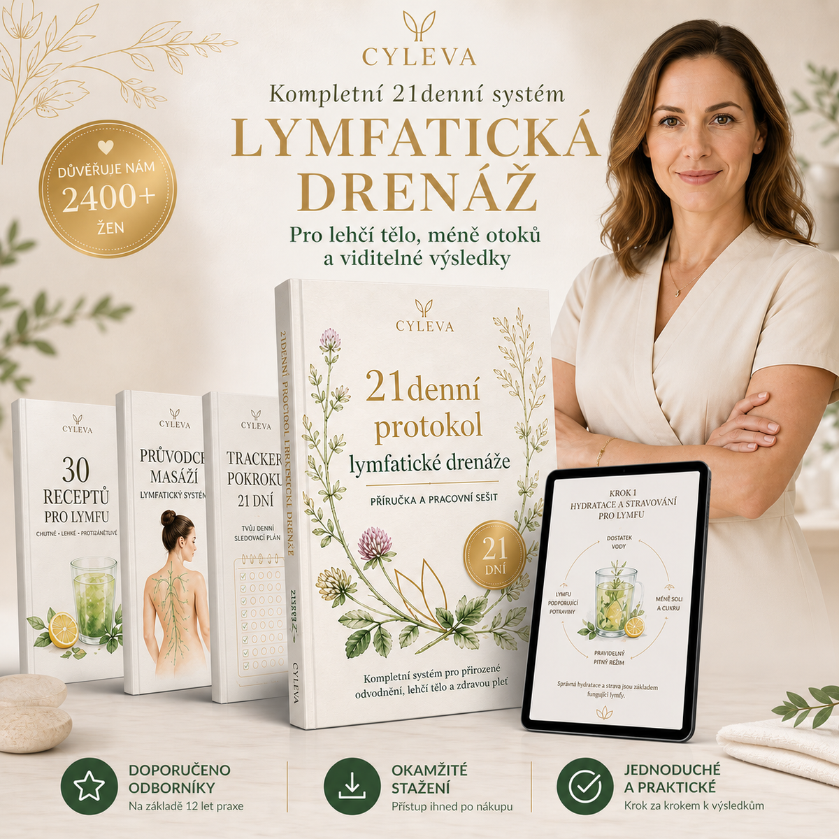 Protocole de drainage lymphatique en 21 jours - Guide et cahier d'exercices